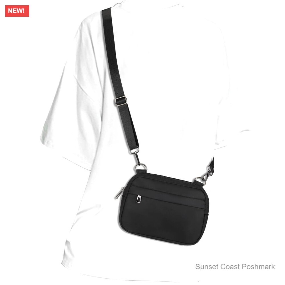 Small Crossbody Bag Fanny Pack Adjustable Strap Roomy Water Resistant Versatile